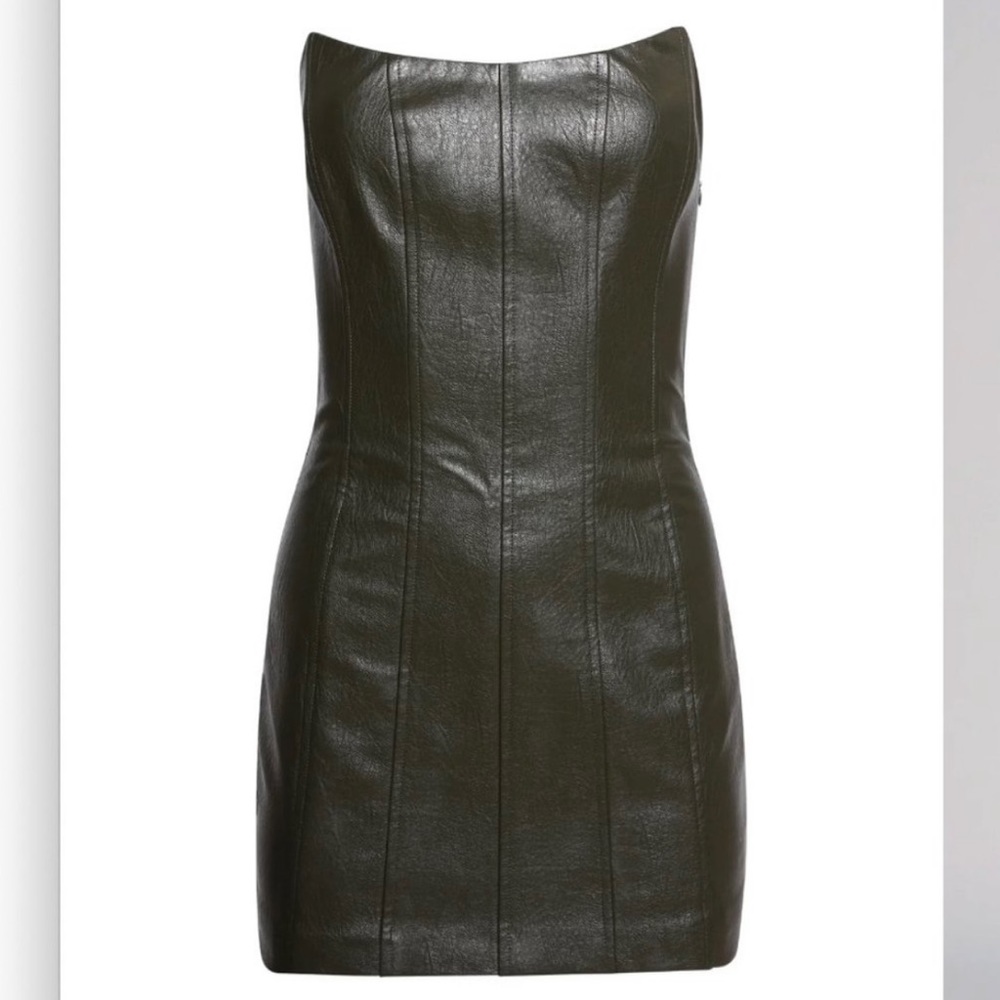 Tiger Mist Green Leather Dress !